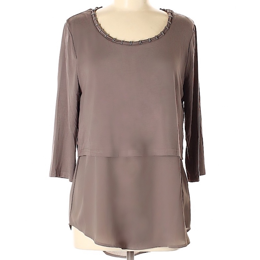 BKE Boutique Gray Top M
